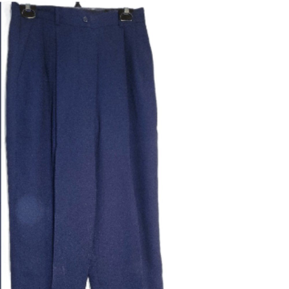 Cristian Trapani 100% Pure Wool Fully Lined Dress Pants, Size: 10, Color: Black